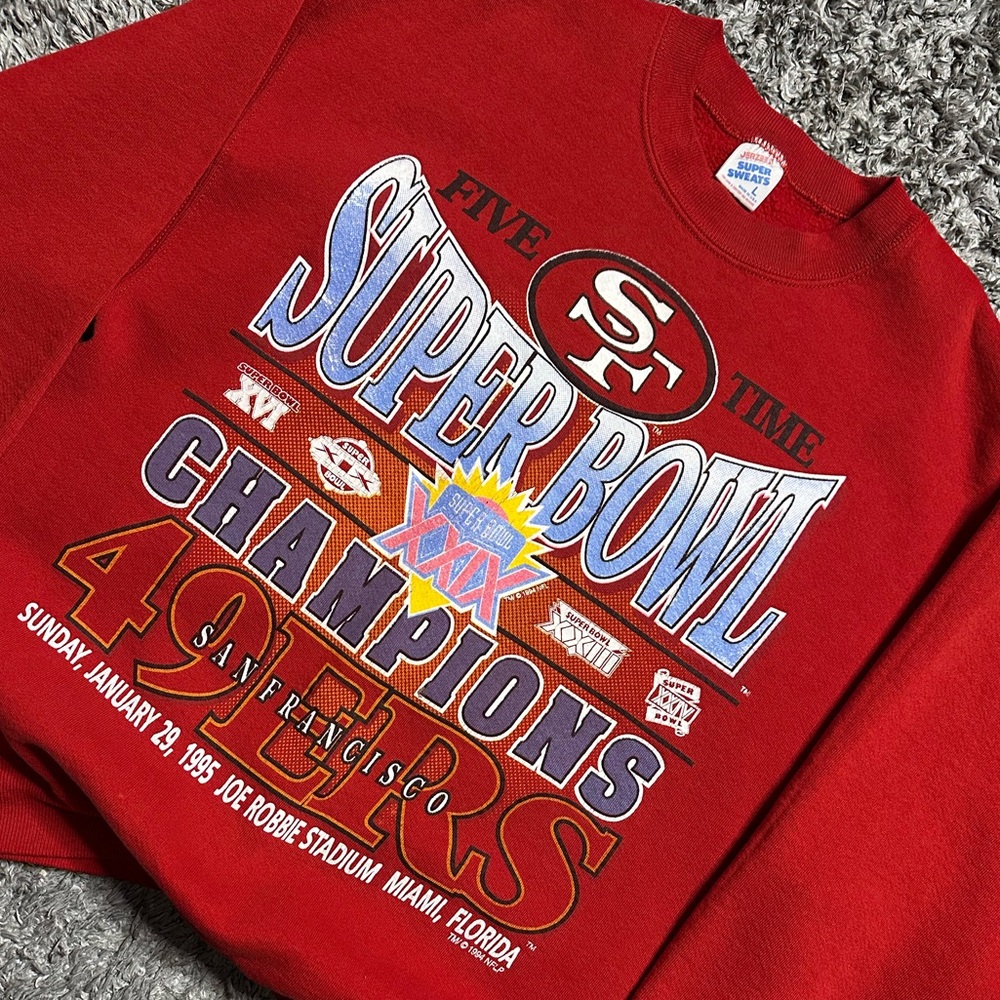 Vintage 1995 San Fransisco 49ers Super Bowl Champions Crewneck